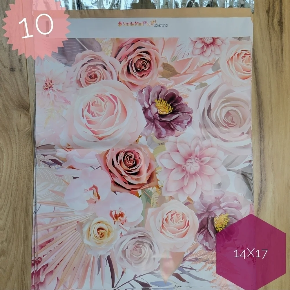 BOHO FLORAL THEMED POLYMAILER BUNDLE•25 PACK